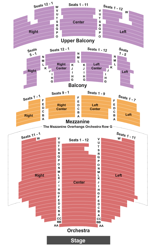 Paramount Theatre Nathaniel Rateliff Seating Chart